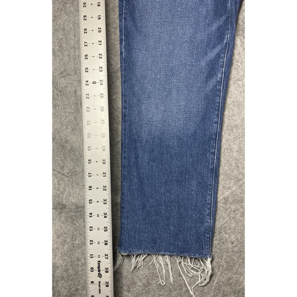 Madewell Jeans Womens 29 Blue The Perfect Vintage Straight Jean Raw Hem - Picture 6 of 14